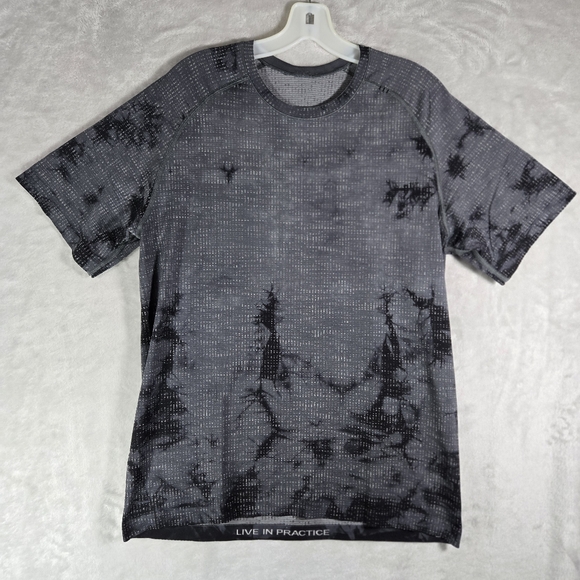 Lululemon Metal Vent Tech Short Sleeve Shirt Mens Size L Large Smokey Grey Dye - Picture 1 of 8